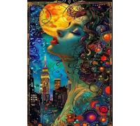 Moon City Girl 520 Piece Jigsaw Puzzles for Adults Colourful Fun Challenging & Brainteasing Educational Learning Gift Present for Children Boys Girls 520 Piece Puzzle for Adults