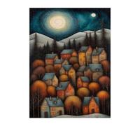 Moon Countryside Jigsaw Puzzles for Adults 1000, Fun Challenging Educational Games, Difficult Jigsaw Puzzles for Adults, Puzzle 1000 Pieces
