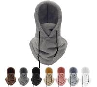 Moon Cozy Hood, Mooncozy Winter Sherpa Hood Ski Mask for Women Men, Super Soft Windproof Hood for Neck, Face, Head Warm