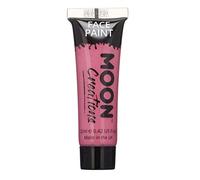 Moon Creations Face & Body Paint Tubes | Bright Pink | 12ml | Ready to Use Face Paint | No Flake | Cruelty Free, Made in UK | Face Paint for Kids, Adults, Fancy Dress, Festivals, Halloween & More