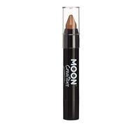 Moon Creations Face Paint Stick Body Crayons | Brown | 3.2g | Sweat Proof & Water-Resistant Face Paint | Cruelty Free, Made in UK | For Kids, Adults, Fancy Dress, Festivals, Halloween