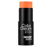 Moon Creations Face Paint Stick (Bright Orange 21g) Non-toxic Cream Body Paint, Full-coverage Face Body Paint Makeup Stick Halloween SFX Cosplay | Professional Face Paint Makeup for Adults, Kids