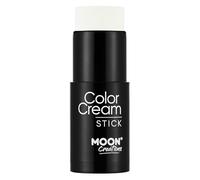 Moon Creations Face Paint Stick (Bright White 21g) Non-toxic Cream Body Paint, Full-coverage Face Body Paint Makeup Stick Halloween SFX Cosplay | Professional Face Paint Makeup for Adults, Kids