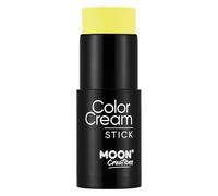 Moon Creations Face Paint Stick (Bright Yellow 21g) Non-toxic Cream Body Paint, Full-coverage Face Body Paint Makeup Stick Halloween SFX Cosplay | Professional Face Paint Makeup for Adults, Kids