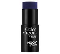 Moon Creations Face Paint Stick (Dark Blue 21g) Non-toxic Cream Body Paint, Full-coverage Face Body Paint Makeup Stick Halloween SFX Cosplay | Professional Face Paint Makeup for Adults, Kids