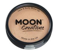 Moon Creations Pro Face & Body Makeup | Beige | 36g | Professional Colour Paint Cake Pots for Face Painting | Face Paint For Kids, Adults, Fancy Dress, Festivals, Halloween