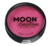 Moon Creations Pro Face & Body Makeup | Dark Pink | 36g | Professional Colour Paint Cake Pots for Face Painting | Face Paint For Kids, Adults, Fancy Dress, Festivals, Halloween