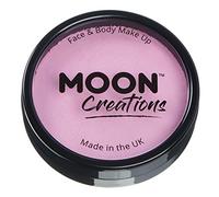 Moon Creations Pro Face & Body Makeup | Light Pink | 36g | Professional Colour Paint Cake Pots for Face Painting | Face Paint For Kids, Adults, Fancy Dress, Festivals, Halloween