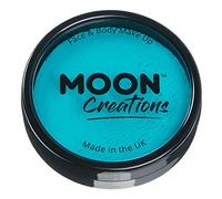 Moon Creations Pro Face & Body Makeup | Turquoise | 36g | Professional Colour Paint Cake Pots for Face Painting | Face Paint For Kids, Adults, Fancy Dress, Festivals, Halloween
