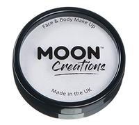Moon Creations Professional White Face Paint | 36G | Halloween Face and Body Paint for Kids and Adults, White Colour, Water Based, Easily Washable, Non-Toxic, Makeup, Body Painting for Parties