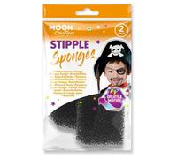 Moon Creations Stipple Sponge (Pack Of 2) Black (One Size)