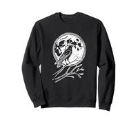Moon Crow Silhouette Raven Crows Sweatshirt