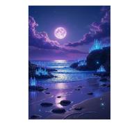 Moon Crystal Ocean 1000pcs Mini Puzzle for Family Relaxing