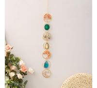 Moon Crystals Tree of Life Dream Catchers,Natural Gem Agate Wall Hangings for Windows Garden Home Décor (Colorful 7Rings)