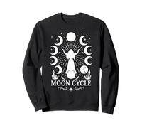Moon Cycle Wiccan, Celestial Lunar Phases, Witchcraft Sweatshirt