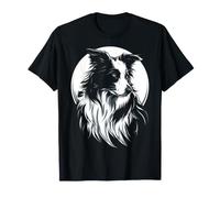 Moon Design Border Collie Dog Owner T-Shirt