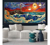 Moon Diamond Painting Kits for Adults 90x40cm Diamond Art Lighthouse Painting by Numbers for Children with Full Square Drill Accessories, Crystal Arts and Crafts Cross Stitch Pictures, Gifts y-w568