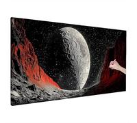 Moon Diamond Painting Kits, Modern Large Diamond Art for Adults, 5D Full Drill Diamonds Painting Crystal Art Embroidery Kit, DIY Gem Arts Paintings Set for Gifts, Room Home Decor 180x70cm Model,R-82