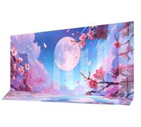 Moon Diamond Painting Plum Blossom Large Diamond Art for Adults 150x60cm, DIY Craft Kits for Beginners Crystal Embroidery Canvas Mosaic Paintings for Home Decor, Hobbies for Adults Women Gifts C-696