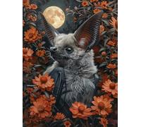 Moon DIY 5D Diamond Art 100x135cm, Flower Diamond Painting Kits, Square Full Drill Crystal Art Kits for Adults Beginners, DIY Cross Stitch Embroidery Crafts Pictures, for Home Wall Decor, B-5003