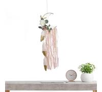 Moon Dream Catcher Handmade Bohemian Tassel Flower Wall Art Ornament