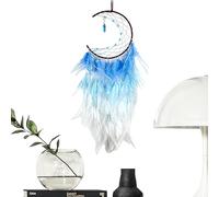 Moon Dream Catcher - Led Moon Dream Catcher Decor - Handmade Led Dream Catchers, Dreamcatchers Ornaments Craft for Kids Family Friends Fowybe
