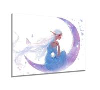 Moon Elf Diamond Art, Diamond Painting Kits Adults, Kids 5D DIY Crystal Art Kits, Crafts for Adults, Beginner Full Drill Cross Stitch Pictures, Home Room Decor, Gifts for Women 70x100cm s0yh-57