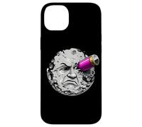 Moon Face Hit by Rocket Humor Space Art Scifi Case for iPhone 14 Plus