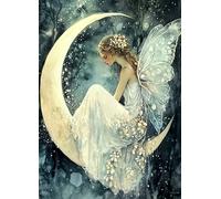 Moon Fairy Rice Papers, 29 x 40.5cm (1 pc) - Decoupage Artwork for Posters, Furniture & Crafts, Decoupage by CRAFT KREATIVELY