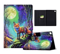 Moon Fox Case for Samsung Galaxy Tab S5e 10.5 Inch 2019 SM-T720/T725, Slim Lightweight Folio Stand Protective Cover Colour Pattern Case for Samsung Galaxy Tab S5e, Moon Fox