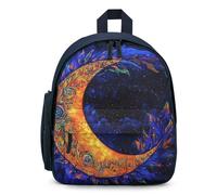 Moon G-alaxy Simple Mini Laptop Backpacks Business Travel Work Daypacks Lightweight Computer Bag