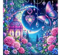 Moon Garden Butterflies 300 Piece Jigsaw Puzzles for Adults and Kids, Impossible Puzzle, Jigsaws 300 pieces for adults Gifts, Difficult jigsaw puzzles for The Whole Family