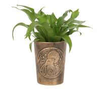 Moon Gazing Hare Bronze Terracotta Plant Pot By Lisa Parker