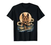 Moon German Shepherd Spirit Mountain Night T-Shirt
