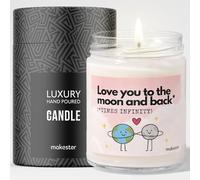 Moon Gifts - Luxury Soy Wax Candle - Vanilla, Jasmine, Sugared Almond - Makester