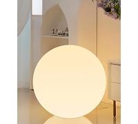 Moon Globe Floor Lamp - Versatile LED Night Light for Room,Eye-Care Soft Lighting, Creamy Aesthetic Girl's Moon Lamp with Remote Control,USB Rechargeable (20cm)