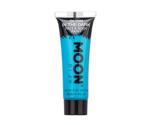 Moon Glow - Glow in the Dark Face & Body Paint - 12ml Blue - Phosphorescent - Charge to Glow