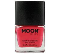 Moon Glow - Glow in the Dark Nail Polish - 10ml - Pink - Phosphorescent Nail Varnish