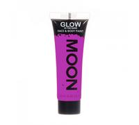Moon Glow - Glow in the Dark Face & Body Paint - 12ml Purple - Phosphorescent - Charge to Glow