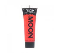 Moon Glow - Glow in the Dark Face & Body Paint - 12ml Red - Phosphorescent - Charge to Glow
