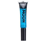 Moon Glow Neon UV Hair Colour Streaks | Blue | Hair Mascara - Temporary Wash out Hair Dye | Bright Neon Colour, Glows under UV Lighting