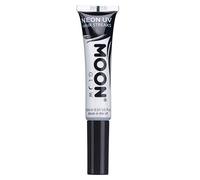 Moon Glow Neon UV Hair Colour Streaks | White | Hair Mascara - Temporary Wash out Hair Dye | Bright Neon Colour, Glows under UV Lighting