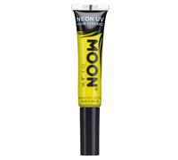 Moon Glow Neon UV Hair Colour Streaks | Yellow | Hair Mascara - Temporary Wash out Hair Dye | Bright Neon Colour, Glows under UV Lighting