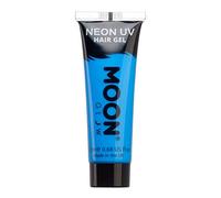 Moon Glow - Neon UV Hair Gel - 20ml Intense Blue - Temporary wash out hair colour dye - Spike and glow!
