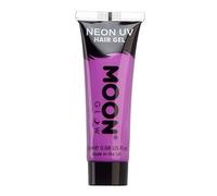Moon Glow - Neon UV Hair Gel - 20ml Intense Purple - Temporary wash out hair colour dye - Spike and glow!