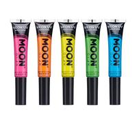 Moon Glow Neon UV Mascara - Choose from 8 colours - Glows brightly under UV Lighting! (Set of 5)