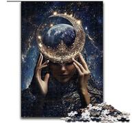 Moon Goddess 1000 Piece Jigsaw Puzzle for Adults And Teenagers, Stress Reliever Staycation Kill Time Funny Gift (26x38cm)