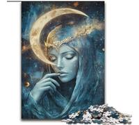 Moon Goddess 1000 Piece Jigsaw Puzzles for Adults & Teens, Art Interesting Stress Reduction Wishlist with Santa Claus for Age 14 (26x38cm)