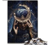 Moon Goddess 1000 Piece Jigsaw Puzzles for Teenagers Gifts, Art Interesting Stress Reduction Wishlist with Santa Claus for Age 14 (50x75cm)