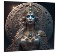 Moon Goddess Greeting Card - Hecate Hekate Pagan Paganism 145mm x 145mm